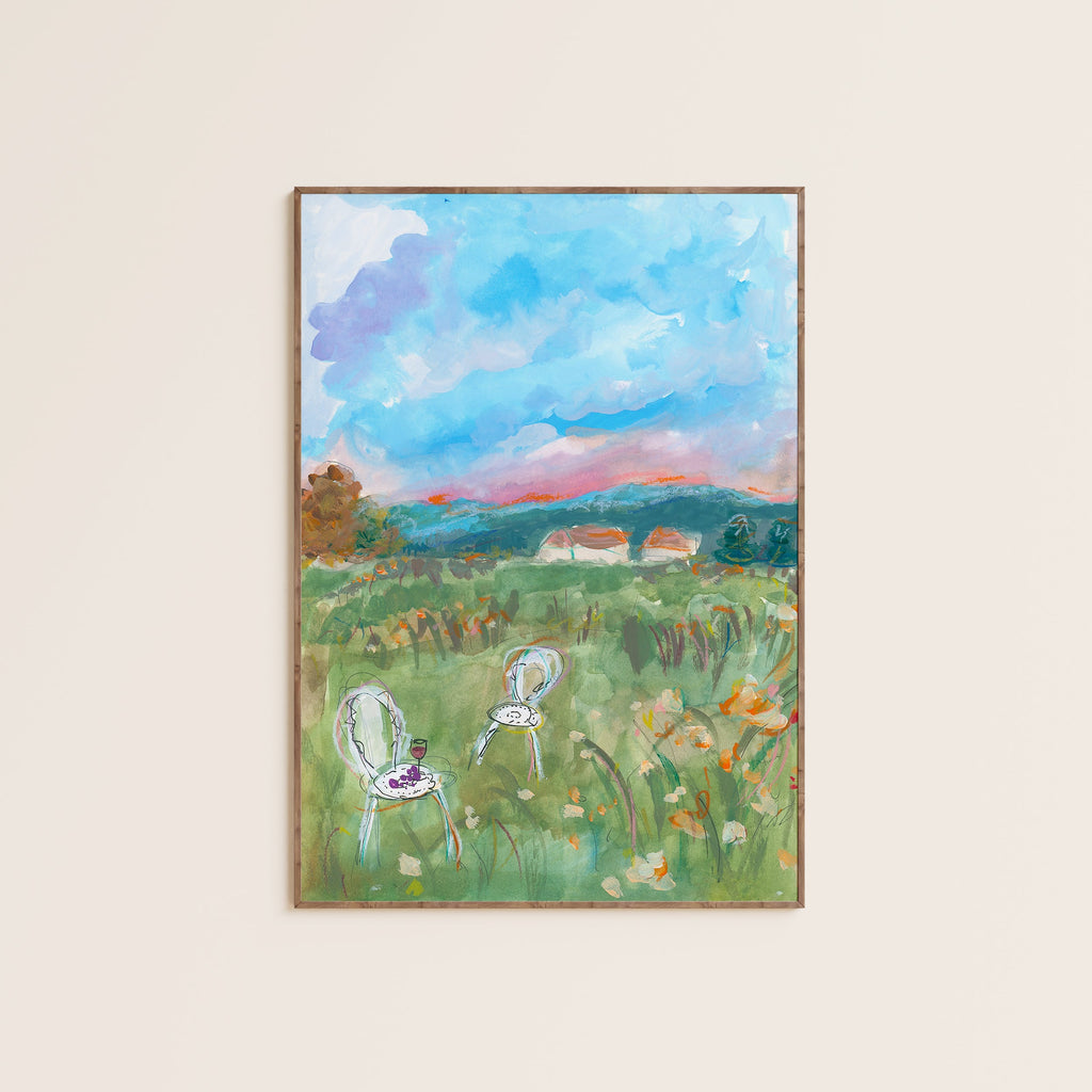 Sunset In The Countryside