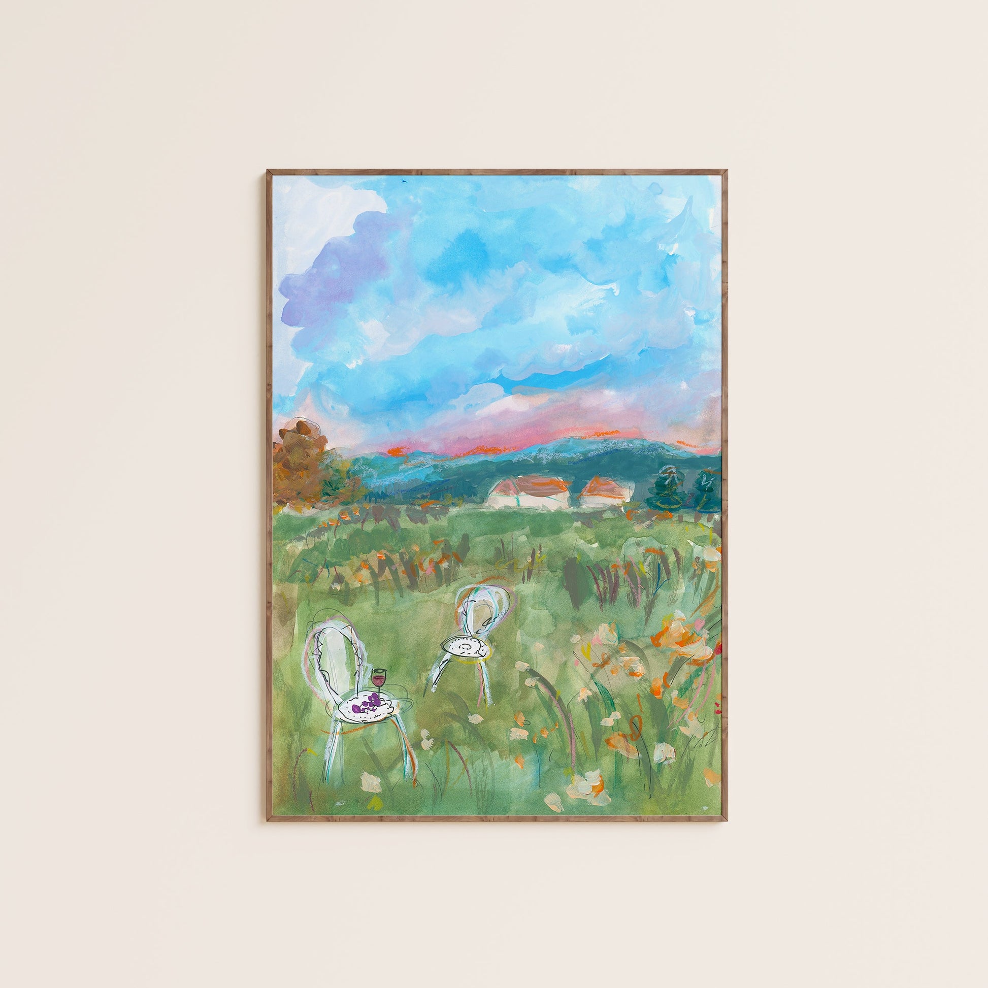 Sunset In The Countryside